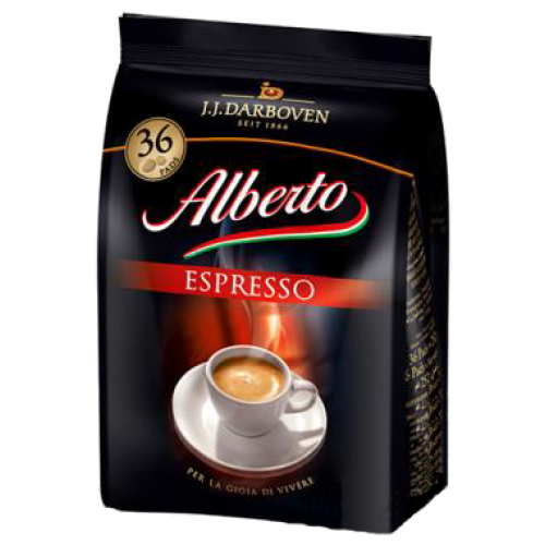 Alberto Espresso kaffepads 36st