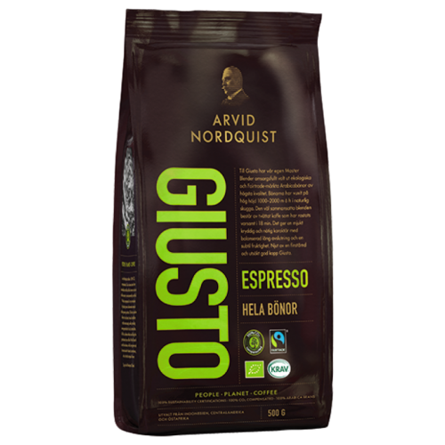 Arvid Nordquist Giusto Fairtrade kaffebönor 500g