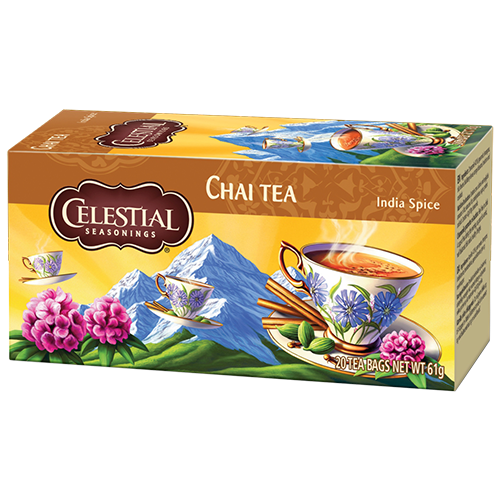 Celestial tea Original India Spice Chai tepåsar 20st kort datum