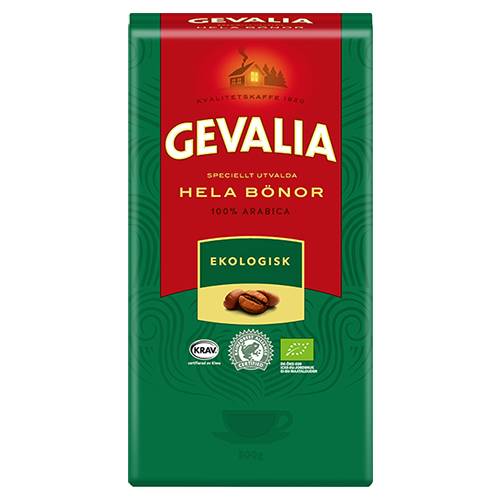 Gevalia Ekologisk Mellanrost kaffebönor 500g