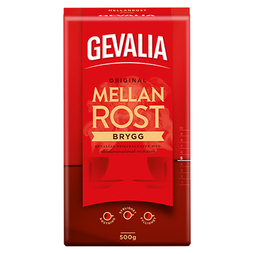 Gevalia Brygg Mellanrost malet kaffe 450g