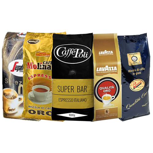 Oro (guld) kaffebönor prova på paket