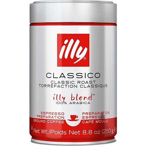 illy Espresso plåtburk malet kaffe 250g