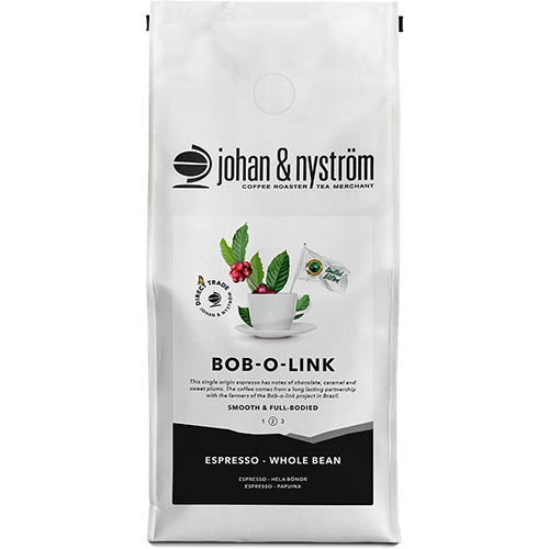 johan & nyström Bob-o-Link kaffebönor 500g