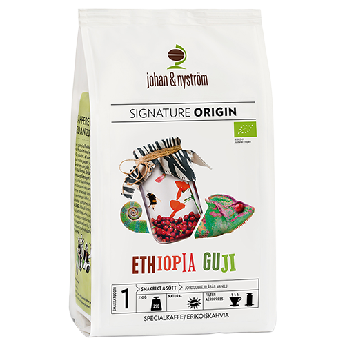 johan & nyström Ethiopia Guji kaffebönor 250g