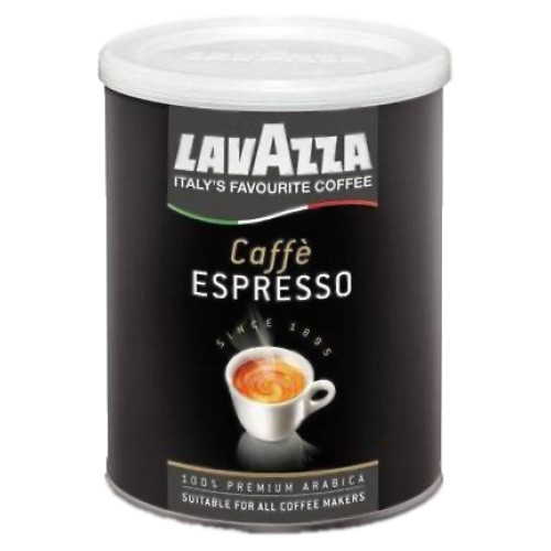 Lavazza 100% Arabica plåtburk malet kaffe 250g