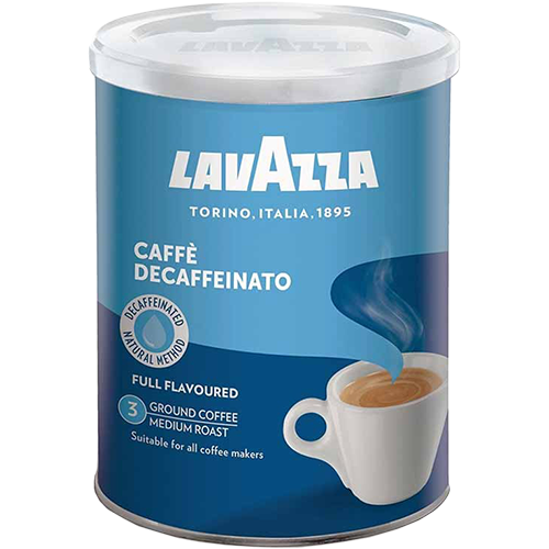 Lavazza Decaf plåtburk malet kaffe 250g