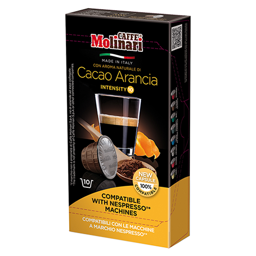 Molinari Cacao Arancia kaffekapslar till Nespresso 10st