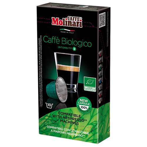 Molinari itespresso Bio 100% Arabica kaffekapslar till Nespresso 10st