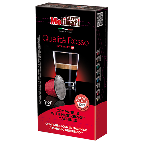Molinari itespresso Qualità Rosso kaffekapslar till Nespresso 10st