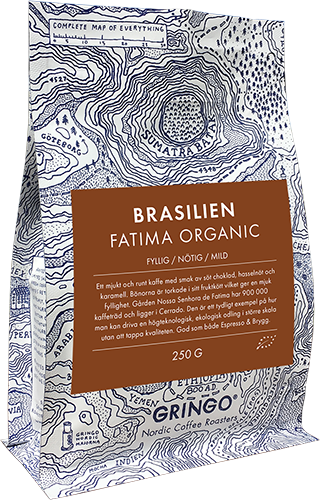 Gringo Brasilien Fatima Eko kaffebönor 250g - DeliCo ...