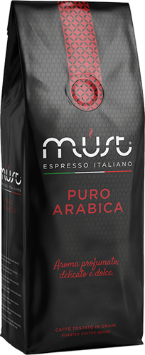 Must Puro Arabica kaffebönor 1000g - DeliCo - Kaffe på nätet