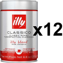 illy Espresso plåtburk malet kaffe 250g x12