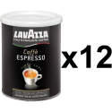 Lavazza 100% Arabica plåtburk malet kaffe 250g x12