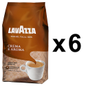 Lavazza Crema e Aroma kaffebönor 1000g x6