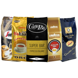 Oro (guld) kaffebönor prova på paket