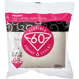Hario V60 Kaffefilter i vitt papper storlek 03 100st