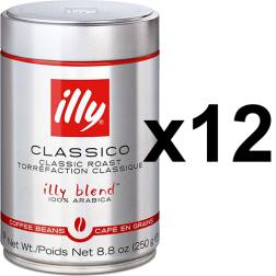 illy Espresso plåtburk kaffebönor 250g x12