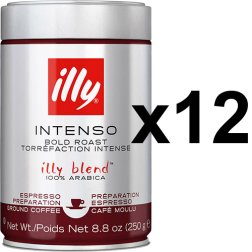 illy Espresso mörkrost malet kaffe 250g x12