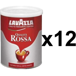 Lavazza Qualità Rossa plåtburk malet kaffe 250g x12