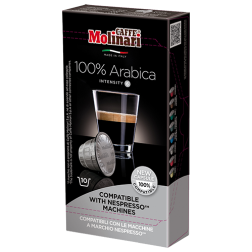 Molinari itespresso 100% arabica kaffekapslar till Nespresso 10st