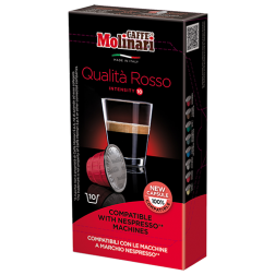 Molinari itespresso Qualità Rosso kaffekapslar till Nespresso 10st